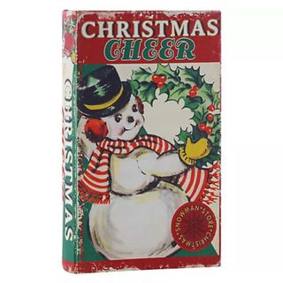 Vintage christmas book that doubles as a storage box