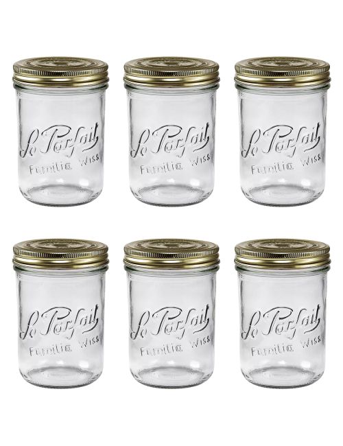 Le Parfait French Glass Canning Mason Jar Set