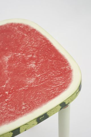 Water melon stool, part of Bitossi OMG GMO fruit furniture by Robert Stadler
