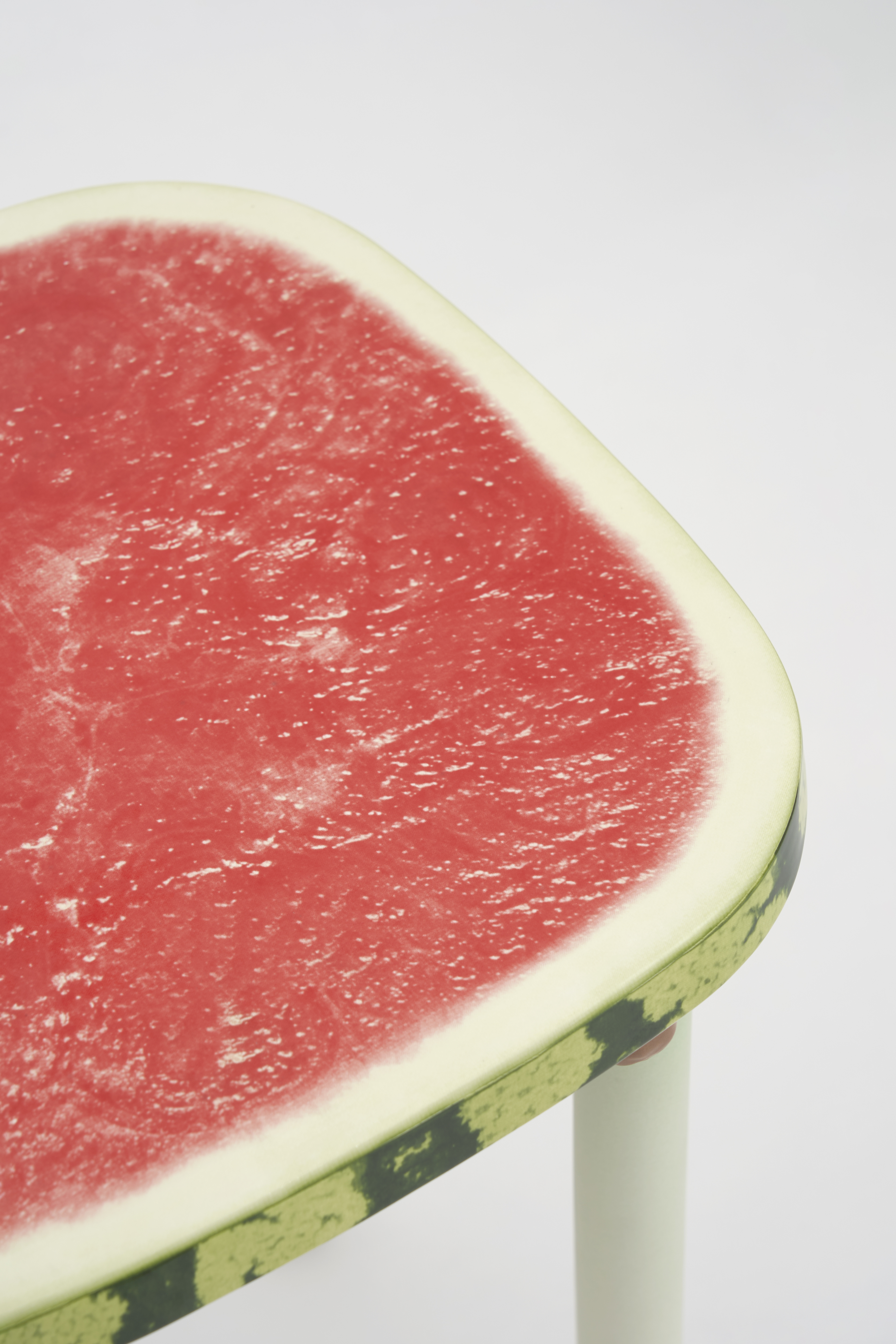 Water melon stool, part of Bitossi OMG GMO fruit furniture by Robert Stadler