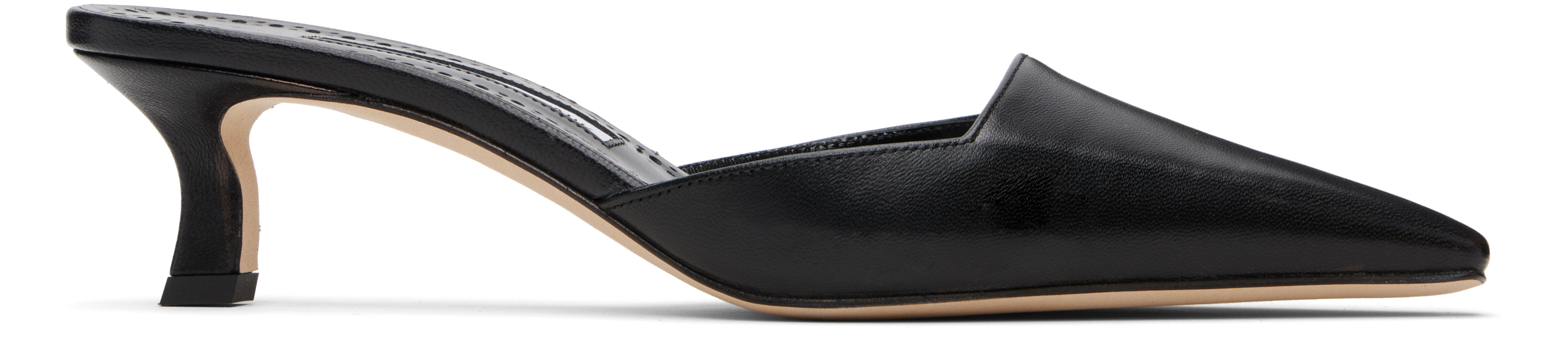 Black Moiramu Heeled Sandals
