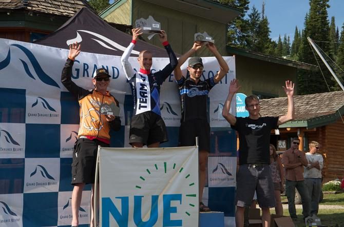 Men's podium at the Pierre's Hole 100