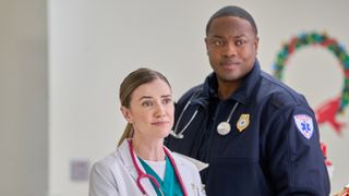 Sara Canning and Ser&#039;Darius Blain in Christmas on Call