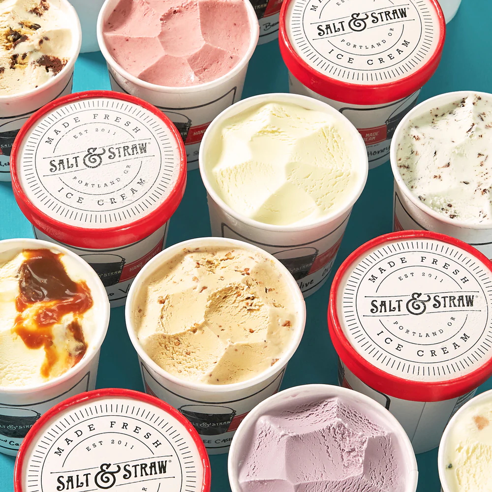Pints of Salt & Straw ice cream