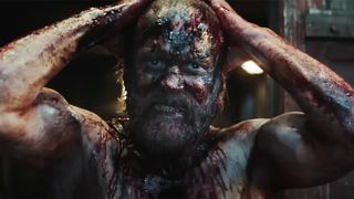 Jorma Tommila covered in blood as Aatami Korpi in Sisu: Road to Revenge