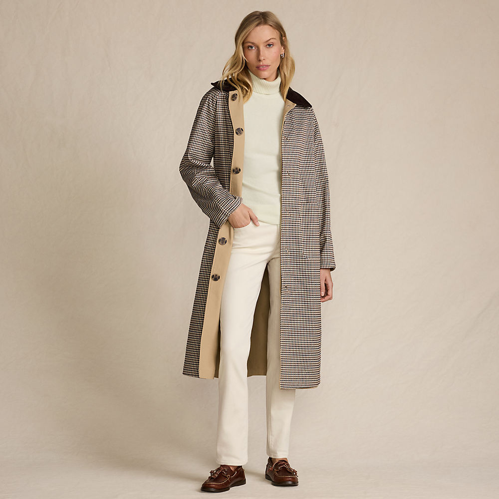 Women's Reversible Belted Trench Coat