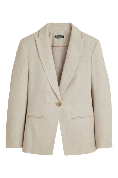 J.Crew, Alexandra Blazer in Stretch Linen Blend