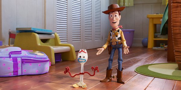 Woody and Forky in Toy Story 4