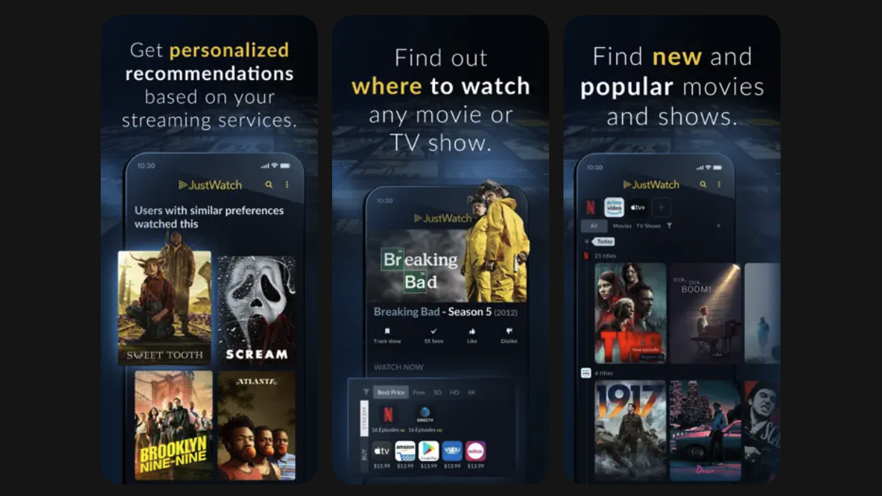 JustWatch marketing images