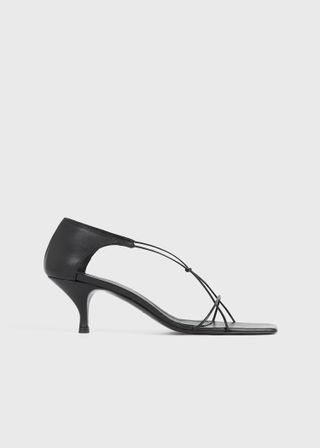 The Leather Knot Sandal Black