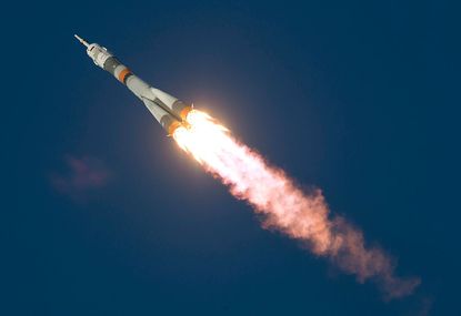 The Soyuz TMA-19M rocket.