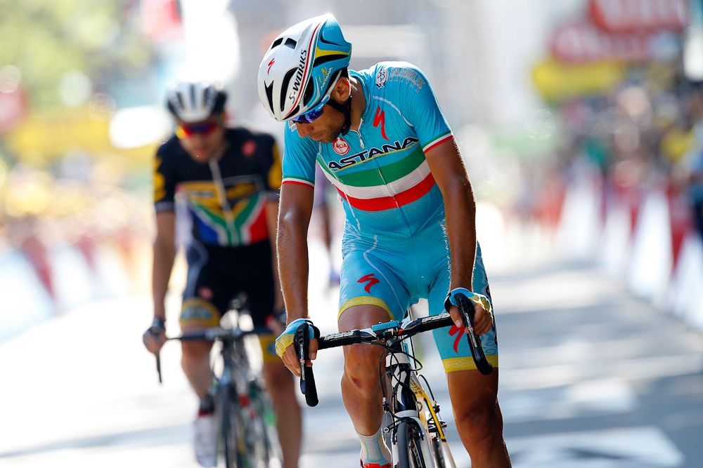 Vincenzo Nibali at the stage 6 finish.