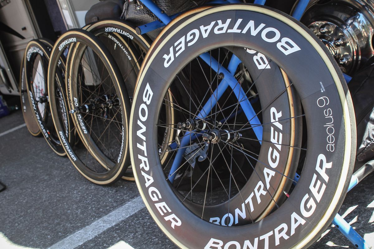 An array of Bontrager wheels are available for the Trek-Segfredo team