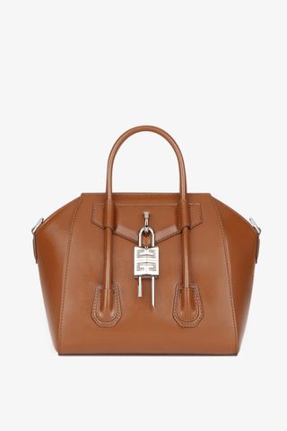 Givenchy , Mini Antigona Lock Bag in Box Leather