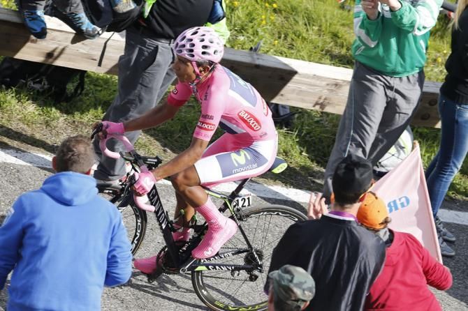 Nairo Quintana (Movistar) moved a step closer to winning the race