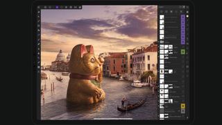 A screenshot from Affinity Photo, one of the best iPad Pro apps for Apple Pencil