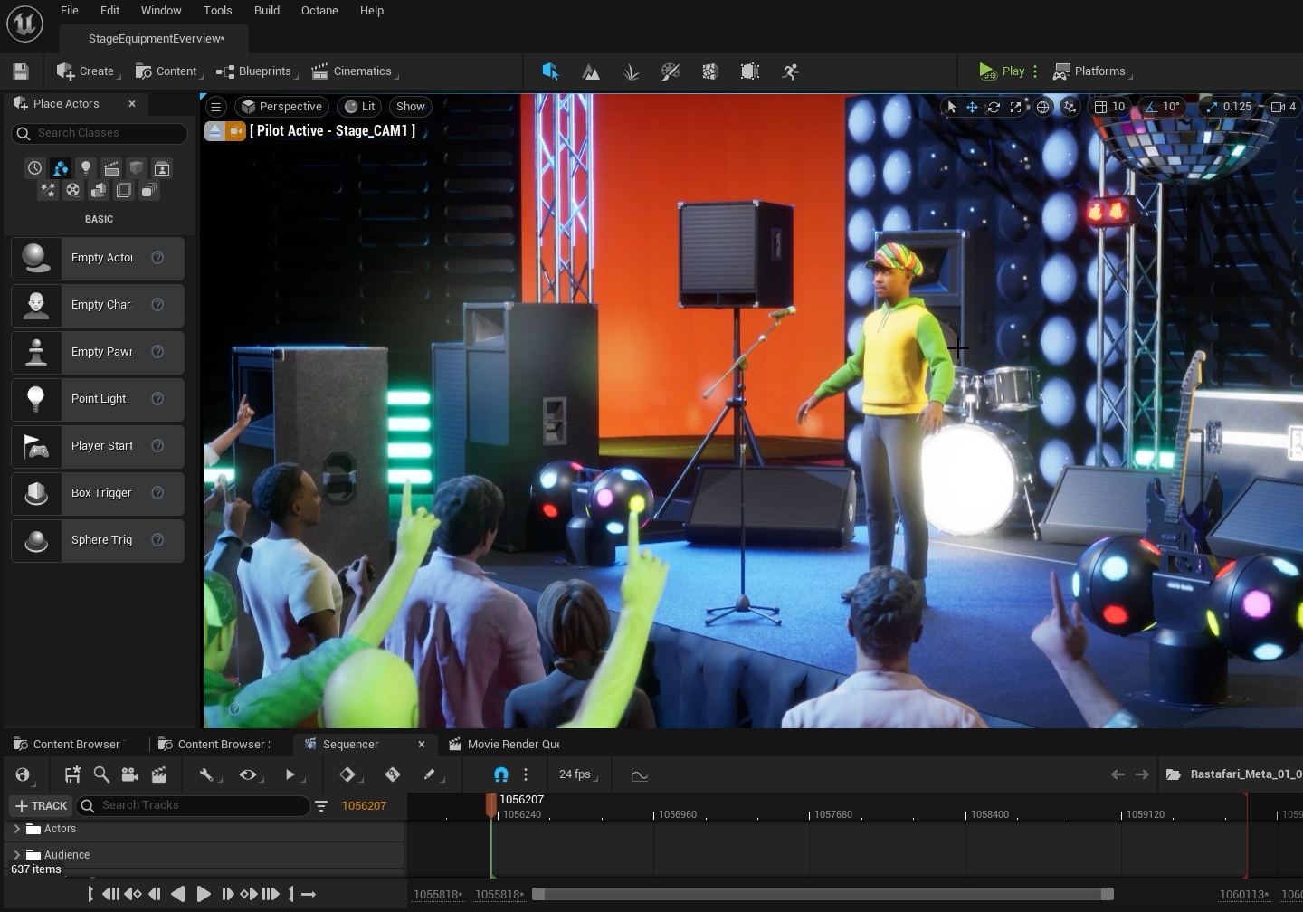 3d character in Unreal Engine 5