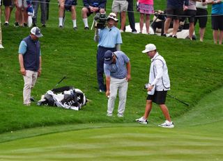 JJ Spaun takes a drop