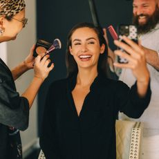 Ashtin Earle attending the Michael Kors Spring 2026 runway show