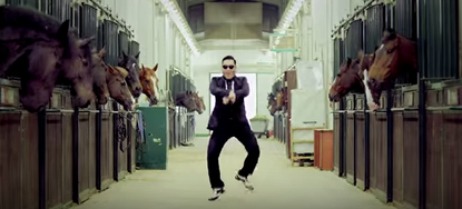 The Gangnam Style dance.