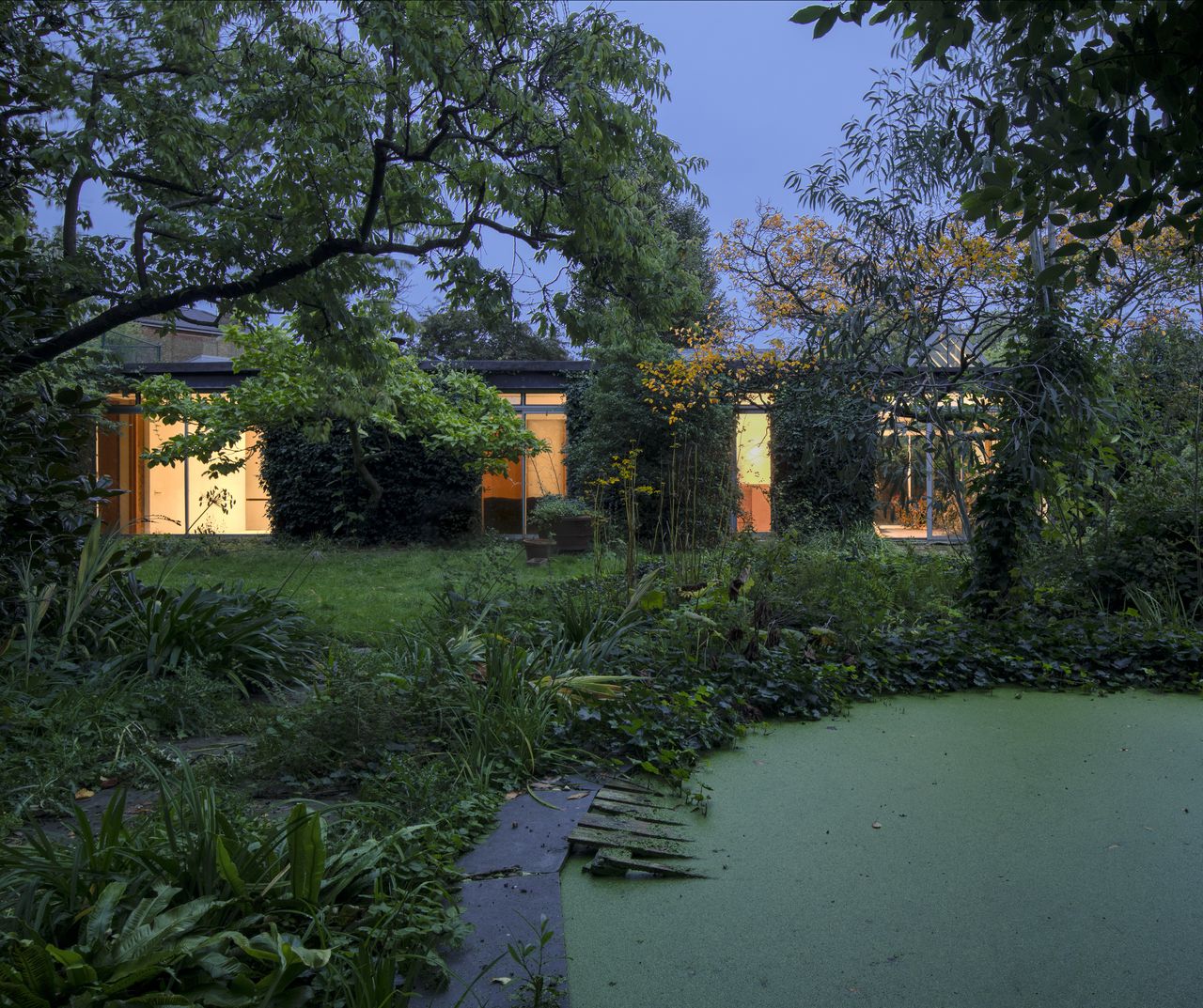 garden view of 34 Belsize Lane, Camden by Georgie Wolton