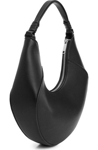 Faux Leather Hobo Bag