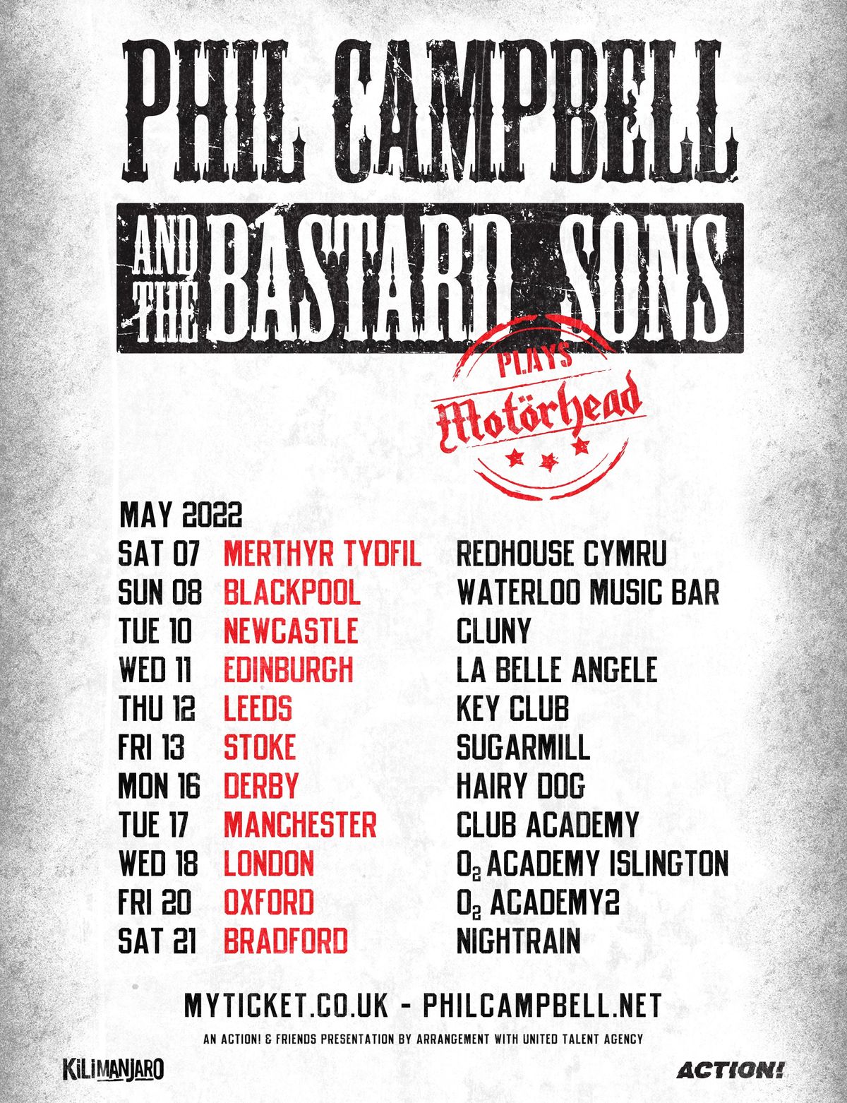 Phil Campbell And The Bastard Sons Motörhead tour announced Louder
