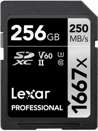 Lexar Professional 256GB SDXC UHS-II: was $99 now $61 @ Amazon