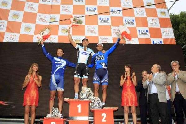 The stage 1 podium