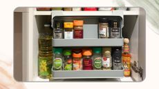 Joseph Joseph under shelf storage with spice jars