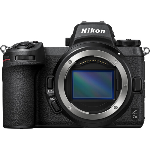 Nikon Z7 II camera body on a white background