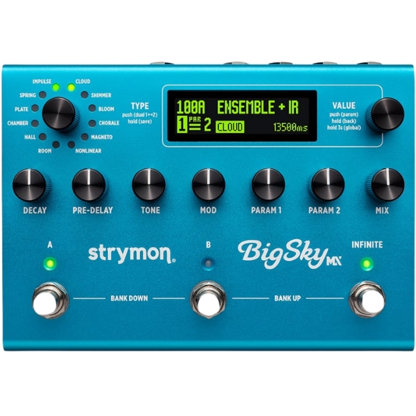 A Strymon BigSky MX reverb pedal
