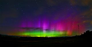 Aurora Seen in Quaker Ridge, Casco, Maine