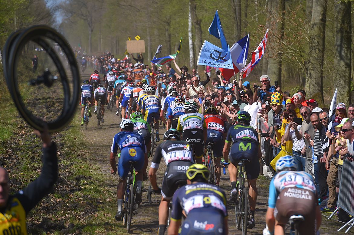 The Arenberg Trench at Paris-Roubaix