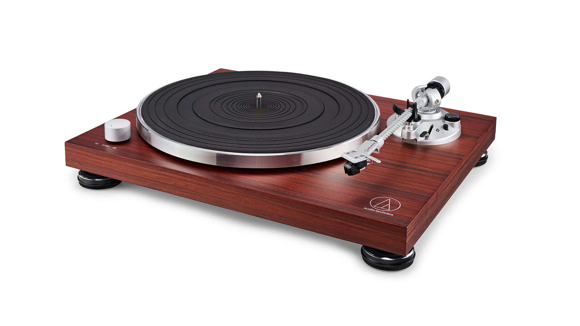 Audio Technica ATLPW50BTRW appealing turntable with fine features and