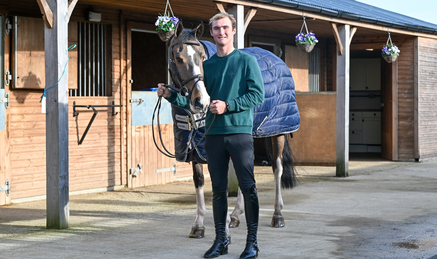 Will Fletcher with Israel at his stables