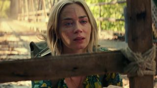 Emily Blunt in A Quiet Place Part II crying