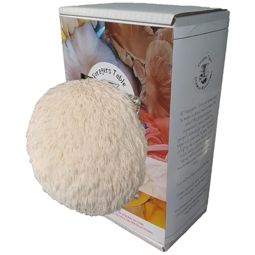 Lion's Mane Mushroom Growing Kit | Ready to Grow Mushrooms Kit | Fun to Grow &amp;amp; Delicious to Eat | Grow Your Own Kits Foragers Table