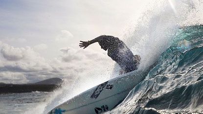 Surfer in wave