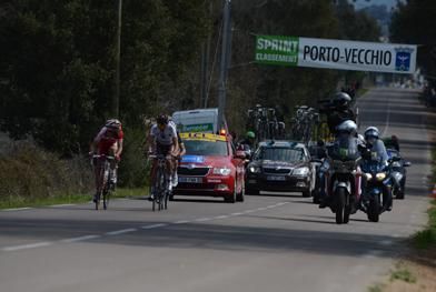 Nicolas Vogondy (Cofidis, Le Credit en Ligne) takes the sprint at Porto-Vecchio