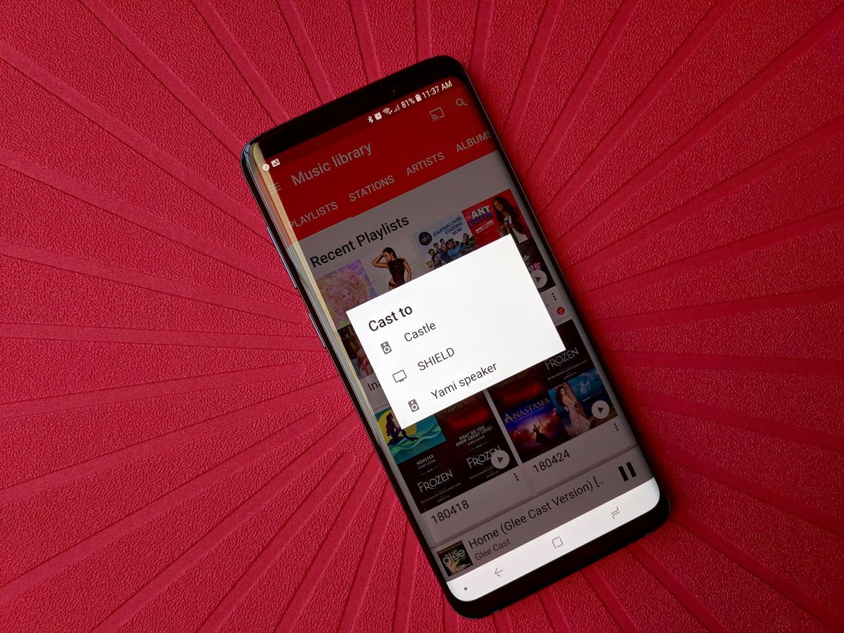 cast samsung music to google home