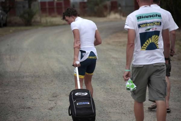 Kenny Van Hummel (Vacansoleil-DCM) was involved in the crash that marred stage 1.