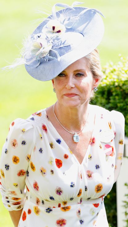 Duchess Sophie’s watercolor floral Ascot tea dress | Woman & Home