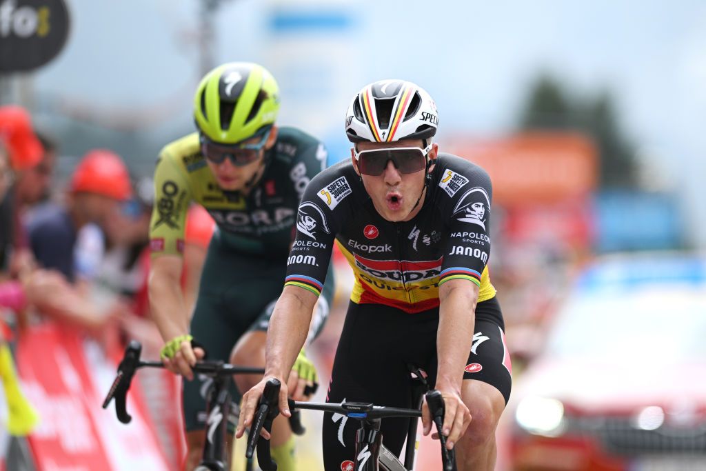 Remco Evenepoel (Soudal QuickStep) finished eighth on the final stage