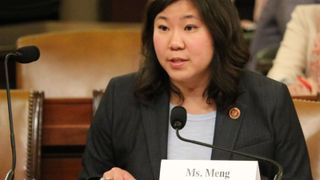 Congresswoman Grace Meng (D-NY) testifying before the House Ways and Means Committee regarding menstrual equity