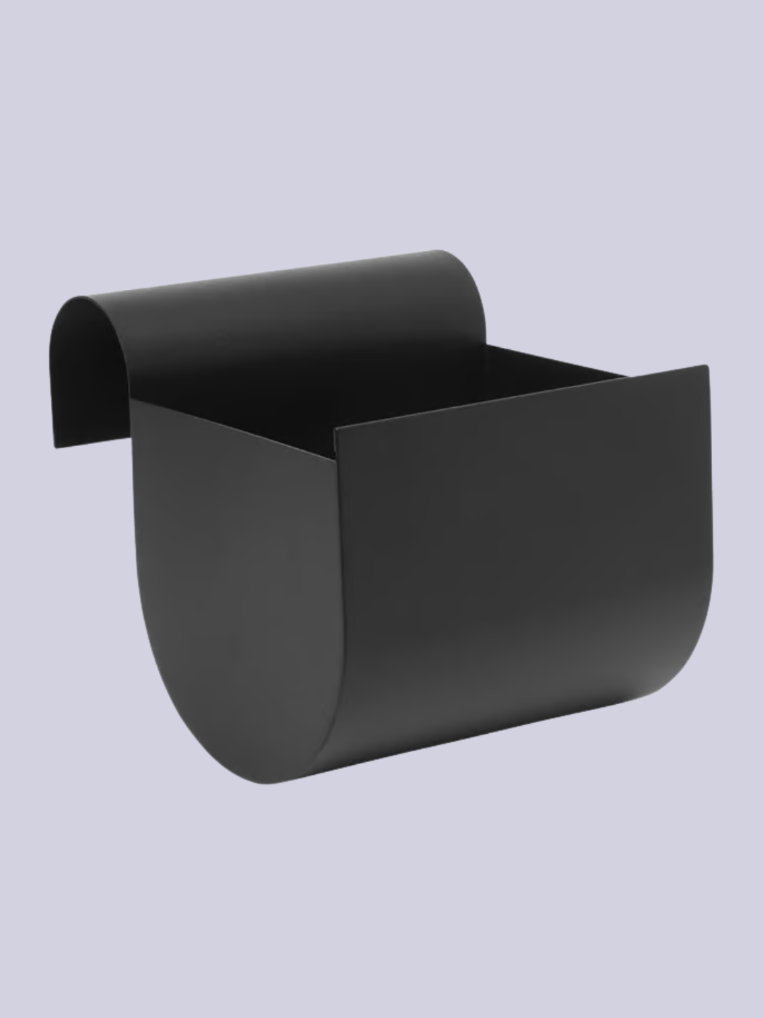 A black planter box from Ferm Living