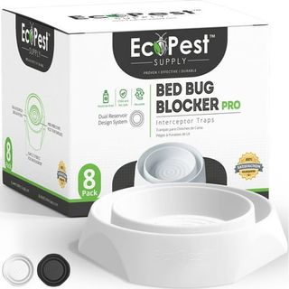 Bed Bug Blocker (pro) Interceptor Traps — 8 Pack | Interceptors, Monitors, and Detectors for Bed Bugs