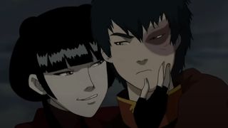 Mai and Zuko in Avatar: The Last Airbender.