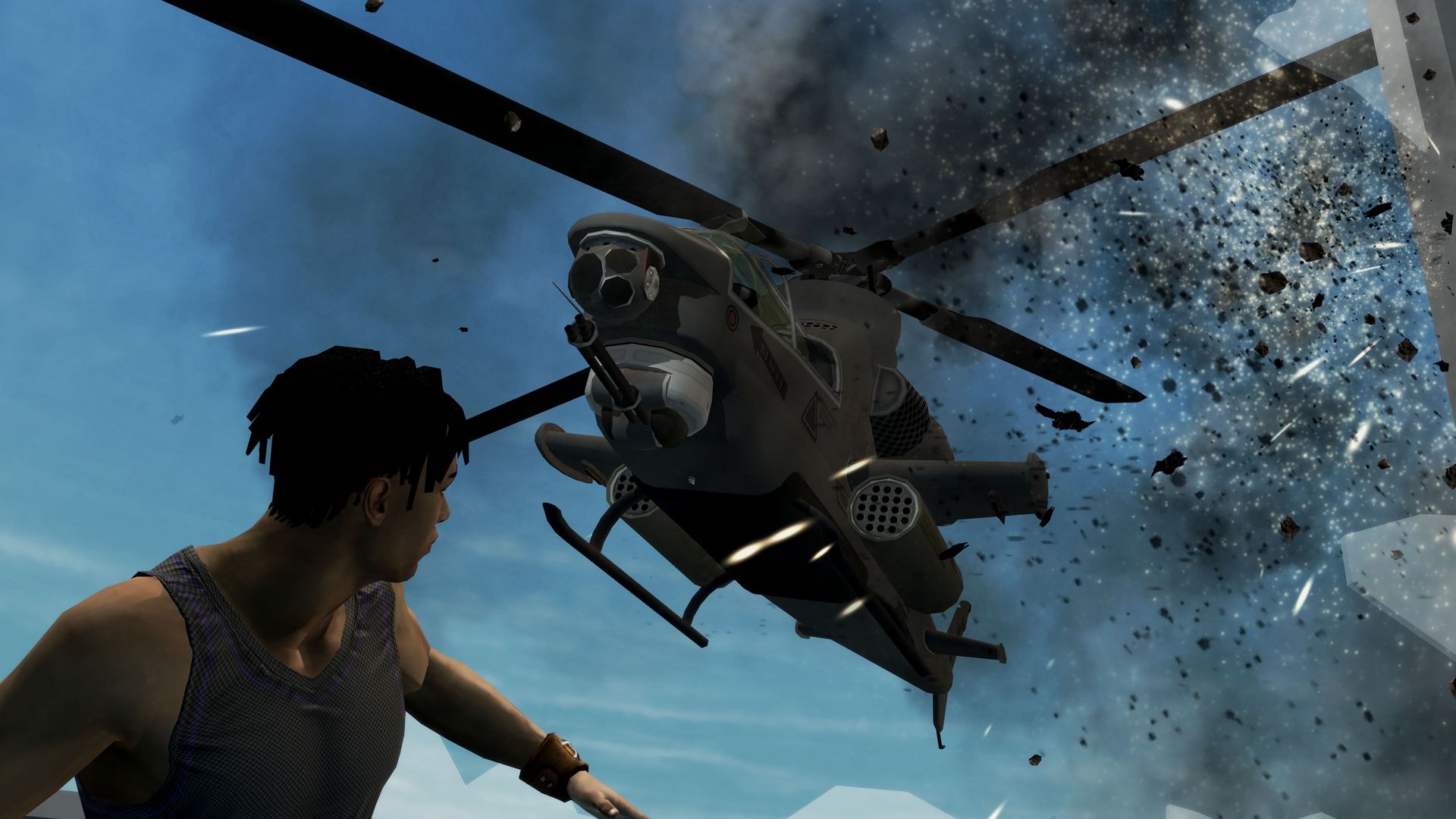 Saints Row 2 helicopter crashing