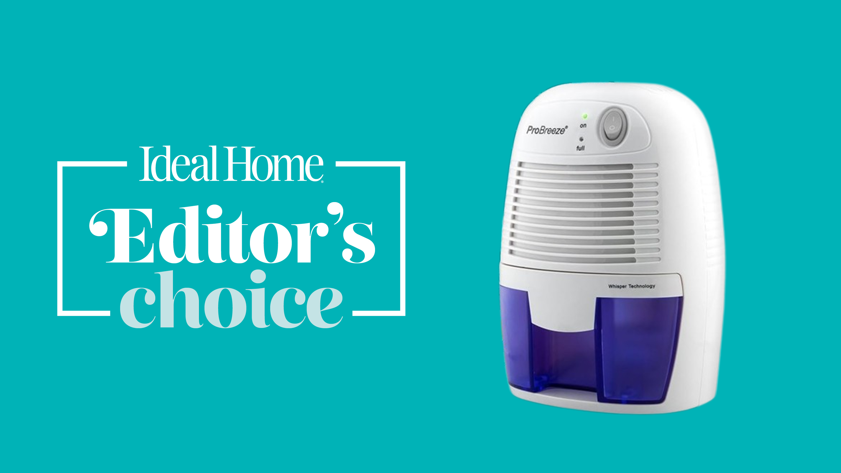 Pro Breeze dehumidifier on blue background